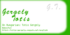 gergely totis business card